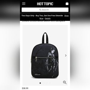 Edward Scissorhands mini backpack